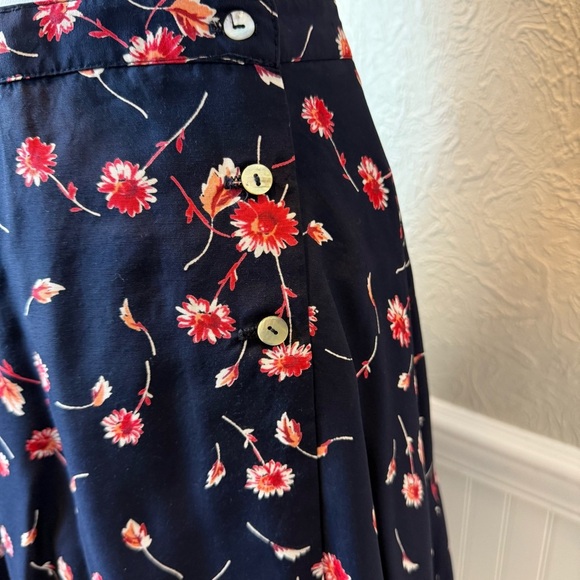 Kenar Studio Floral Navy Skort Size 12 - Picture 2 of 8